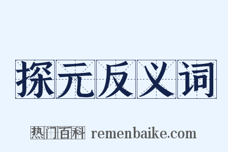 探元反义词是什么意思的图片